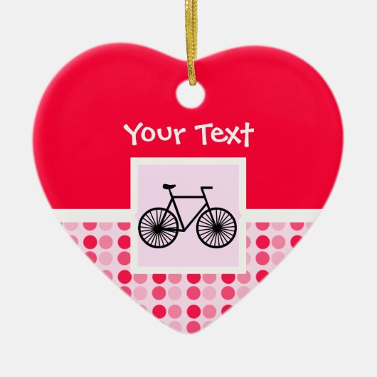 Cute Bicycle Keramisch Ornament (Voorkant)