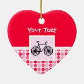 Cute Bicycle Keramisch Ornament (Achterkant)