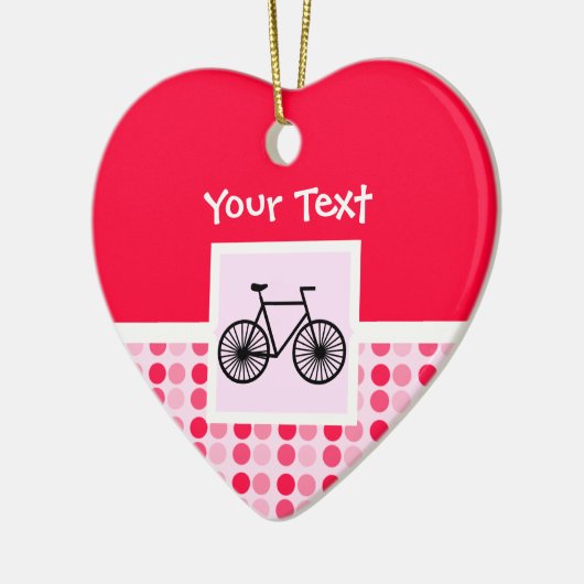 Cute Bicycle Keramisch Ornament (Links)