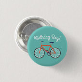 Cute Bicycle Kinder Bike Birthday Boy Ronde Button 3,2 Cm (Voorkant /achterkant)