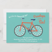 Cute Bicycle Kinder Bike Birthday Party Cycling Kaart (Voorkant)