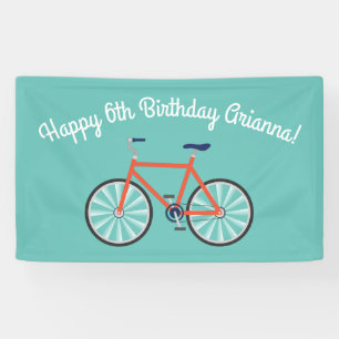 Cute Bicycle Kinder Bike Birthday Party Cycling Spandoek