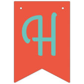 Cute Bicycle Kinder Bike Birthday Party Cycling Vlaggetjes (Tweede vlag)