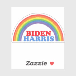 Cute Biden Harris Rainbow Political Sticker