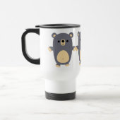 Cute Big Blue Cartoon Beer Commuter Mok (Links)