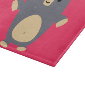 Cute Big Blue Cartoon Beer Cutting Board Snijplank (Hoek)