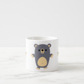 Cute Big Blue Cartoon Beer Espresso Mok (Voorkant)