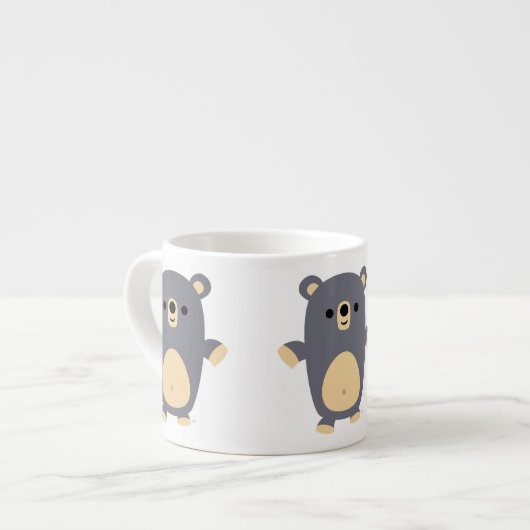 Cute Big Blue Cartoon Beer Espresso Mok (Links)