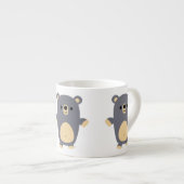 Cute Big Blue Cartoon Beer Espresso Mok (Voorkant rechts)