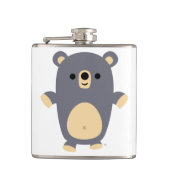 Cute Big Blue Cartoon Beer Hip Flask Heupfles (Voorkant)