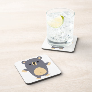 Cute Big Blue Cartoon Beer Onderzetters set