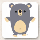 Cute Big Blue Cartoon Beer Onderzetters set (Voorkant)