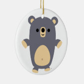 Cute Big Blue Cartoon Beer Ornament (Rechts)