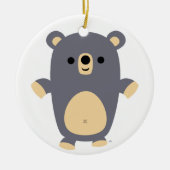 Cute Big Blue Cartoon Beer Ornament (Voorkant)