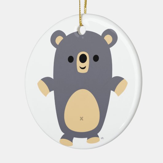 Cute Big Blue Cartoon Beer Ornament (Links)
