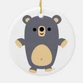 Cute Big Blue Cartoon Beer Ornament (Achterkant)