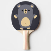 Cute Big Blue Cartoon Beer Ping Pong Paddle Tafeltennisbatje (Voorkant)