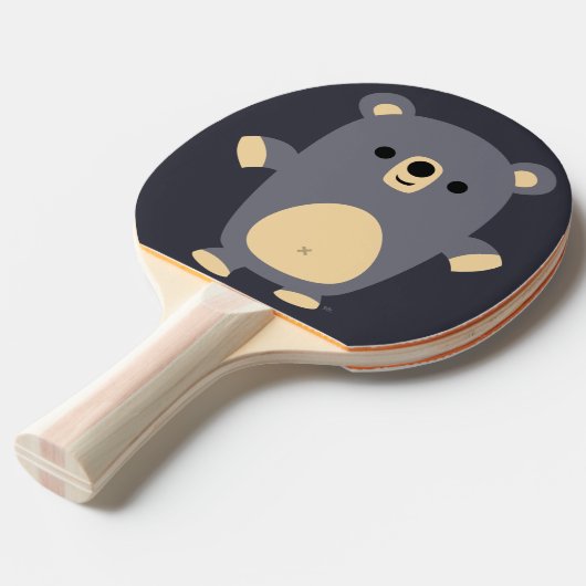 Cute Big Blue Cartoon Beer Ping Pong Paddle Tafeltennisbatje (Voorkant Gekanteld)
