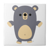 Cute Big Blue Cartoon Beer Tile Tegeltje (Voorkant)