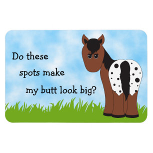 Cute Big Butt Appy Blanket Appaloosa Horse Humor Magneet