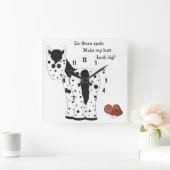Cute Big Butt Appy Leopard Appaloosa Horse Vierkante Klok (Huis)