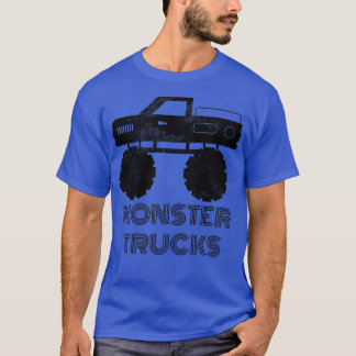 Cute Big Car Fans Cool Truckers Monster Trucks Lov T-shirt