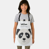 Cute BIG Cartoon Panda Zoo Keeper in opleiding Schort (Insitu)