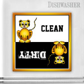 Cute Big Cat Dishwaser Magnet