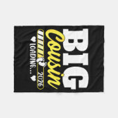 Cute Big Cousin Loading 2026 Promoted To Big Cousi Fleece Deken (Voorkant (Horizontaal))