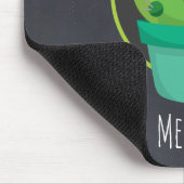 Cute Big-Eyed glimlach Cactus in Red Sombrero Muismat (Hoek)