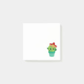 Cute Big-Eyed glimlach Cactus in Red Sombrero Post-it® Notes (Voorkant)