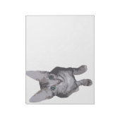 Cute Big Eyes Kat Notitieblok (Linkerzijde)