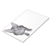 Cute Big Eyes Kat Notitieblok (Schuin)