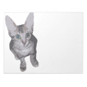 Cute Big Eyes Kat Notitieblok (Voorkant)