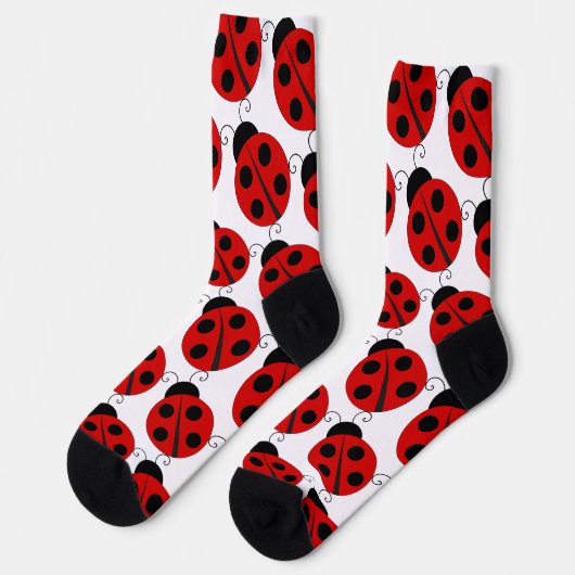 Cute Big Ladybird Pattern Sokken (Links)
