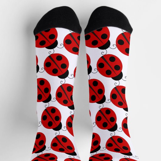Cute Big Ladybird Pattern Sokken (Top)