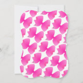 Cute Big Pink Girly Bow Bow-Tastic Birthday Party Kaart (Achterkant)