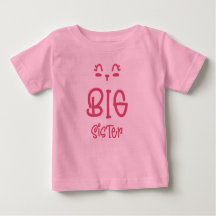 Cute Big Sister Baby/Kind T-Shirt for Girls