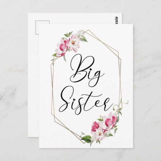 Cute Big Sister Briefkaart (Voorkant / Achterkant)