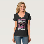 Cute Big Sister Ice Cream Truck Quote Matching T-shirt (Voorkant volledig)