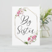 Cute Big Sister Kaart (Staand voorkant)