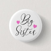 Cute Big Sister Ronde Button 3,2 Cm (Voorkant)
