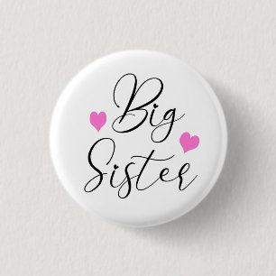 Cute Big Sister Ronde Button 3,2 Cm