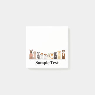 cute big&small dogs design post it post-it® notes