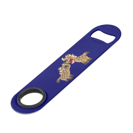 Cute Big Teeth Cartoon Hyenas Speed Bottle Open Flessenopener (Voorkant Gekanteld)