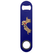 Cute Big Teeth Cartoon Hyenas Speed Bottle Open Flessenopener (Achterkant)