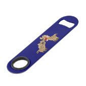 Cute Big Teeth Cartoon Hyenas Speed Bottle Open Flessenopener (Achterkant Gekanteld)