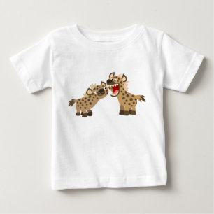 Cute Big Teethed Cartoon Hyenas Baby T-Shirt
