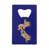 Cute Big Teethed Cartoon Hyenas Bottle Open Creditkaart Flessenopener (Voorkant)