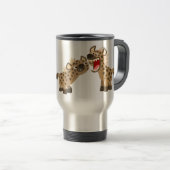 Cute Big Teethed Cartoon Hyenas Commuter Mok (Voorkant rechts)